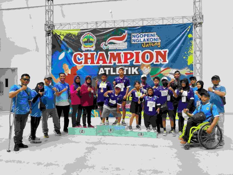 Cabor Atletik Sabet 2 Emas 1 Perak dan 3 Perunggu, di Peparpeda Jateng